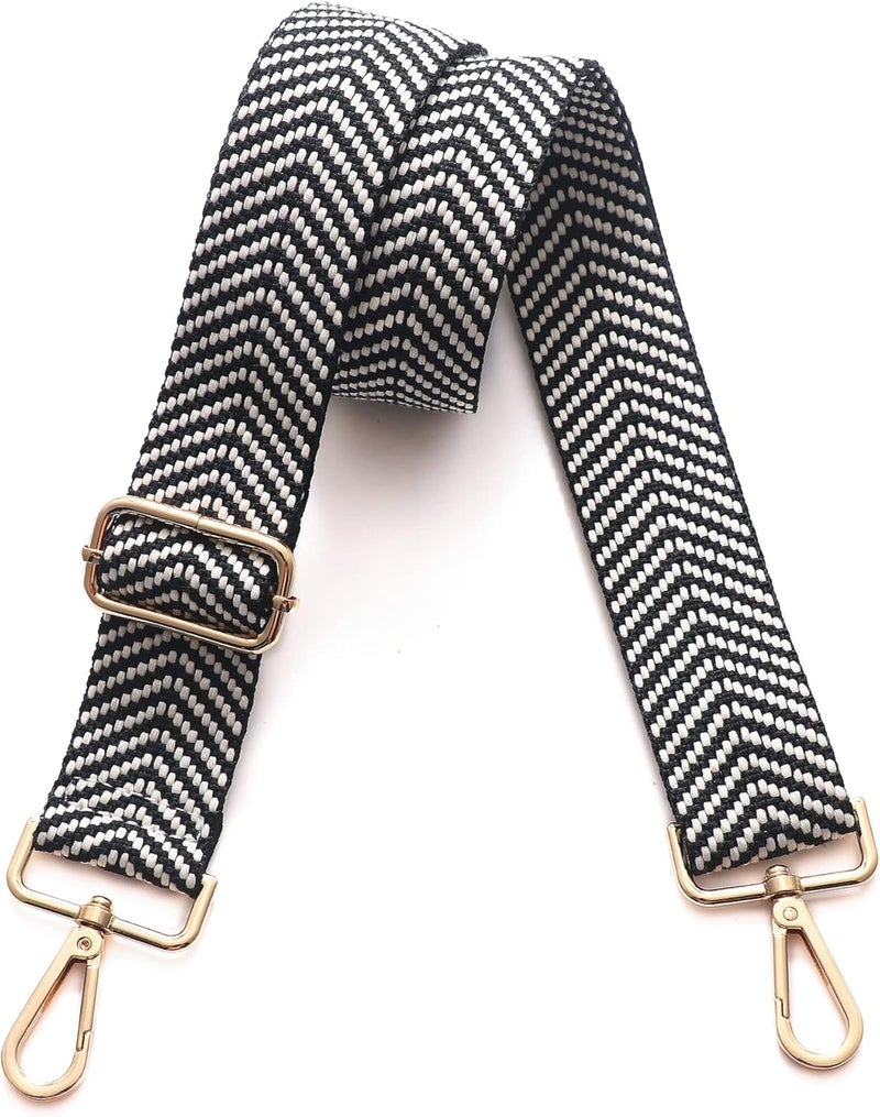 S-Jacorry Purse Strap Replacement Crossbody Wide Shoulder Strap Adjustable Canvas Straps Handbag Strap Replacement Belts - Image 1
